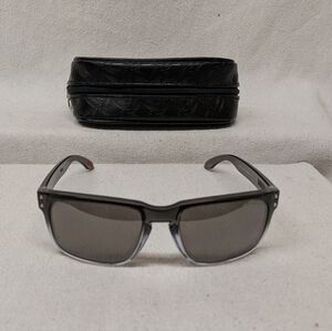 Oakley Holbrook Sunglasses, Prism Black Polarized Lenses, Dark Ink Fade Frame